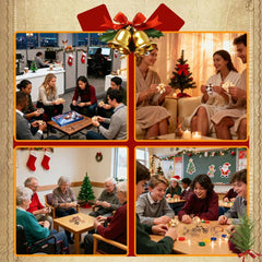 Brain Teaser Advent Calendar for Teens Adults Older Kid Seniors Family 24 Puzzles & Challenge Card, Christmas Countdown Calendar for Xmas Gathering Fun, Brain Challenges Games for Party