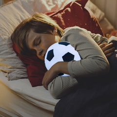 Football Throw Pillows, 7 inch Yellow and Green Stuffed Soccer Ball Plush Pillow, Soft Skin-friendly Round Sports Ball Toys, Cute Decorative Cushion Toddler Toys Gifts for Kids Boys Sofa Couch