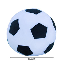 Football Throw Pillows, 7 inch Yellow and Green Stuffed Soccer Ball Plush Pillow, Soft Skin-friendly Round Sports Ball Toys, Cute Decorative Cushion Toddler Toys Gifts for Kids Boys Sofa Couch