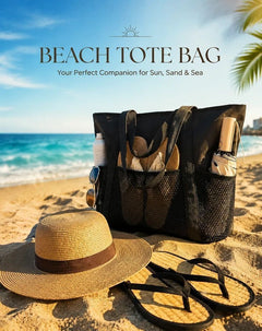 Dark Grey Large Waterproof Beach Handbag Portable Swim Tote Bag
