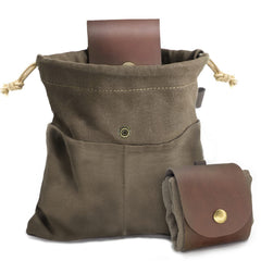 Foraging Pouch, Brown New Waterproof Version with 2 Small Pockets