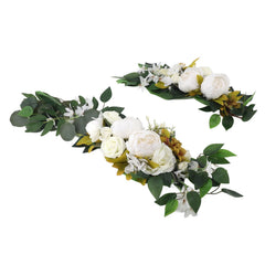 Wedding Arch Draping Artificial Flower Multifunctional Wedding Welcome Signs Floral Decoration White