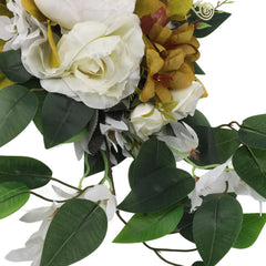 Wedding Arch Draping Artificial Flower Multifunctional Wedding Welcome Signs Floral Decoration White