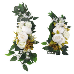 Wedding Arch Draping Artificial Flower Multifunctional Wedding Welcome Signs Floral Decoration White