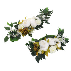 Wedding Arch Draping Artificial Flower Multifunctional Wedding Welcome Signs Floral Decoration White