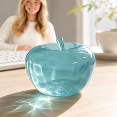 on Clearance Clear Jelly Apple Squishy Toy, With Integrated Clear Stem Malt Sugar Gummy Stress Ball, Transparent Fruit Squeeze Fidget for Kids Adults, Desk Decor Anxiety Relief Gift