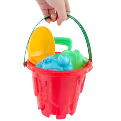 Kids Beach Sand Toys Set, 7pcs Beach Toys Sand Molds, Beach Bucket, Beach Shovel Tool Kit, for Toddlers Kids Outdoor Indoor Play Gift