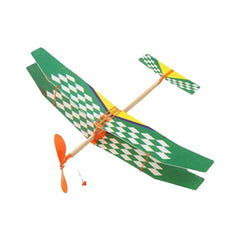 Twin Wing Rubber Band Powered Airplane Model Foam Glider Four Styles Shipped Randomly Children's Science Craft Toys Outdoor Flying Toys For Boys And Girls Looping Flight Simulator Way to Play Flight