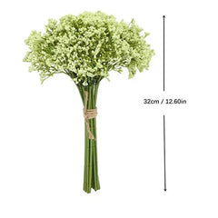 Artificial 12Pcs Babys Breath Artificial Flowers for Decoration Gypsophila Bouquet for Flower Arrangement Light