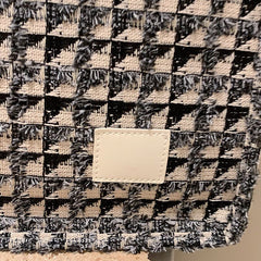 Women's Plaid Canvas Tote Bag for Women Canvas Crossbody Shoulder Bags Women Casual Canvas Tote Bag Handbag Purses