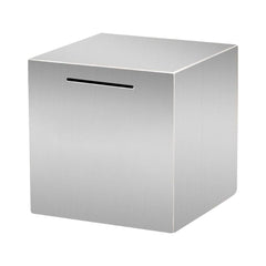 Piggy Bank for Adults, Stainless Steel Savings Bank, Must Break to Open Stainless Steel Saving Box, for Enforcing Savings Discipline and Goal-Oriented Saving