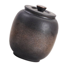 Ceramic Storage Jar Tea Lovers Gold Iron Glaze 1Pack