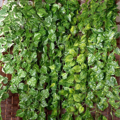 12 Pcs Artificial Leaf Garland Green Plant Decoration for Home, Office, Party, Wedding