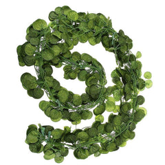 12 Pcs Artificial Leaf Garland Green Plant Decoration for Home, Office, Party, Wedding