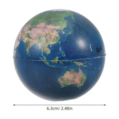 Realistic Mini Earth Globe Toy Squeezable Educational Interactive Globe for Kids Classroom Learning Home Decor Party Favor