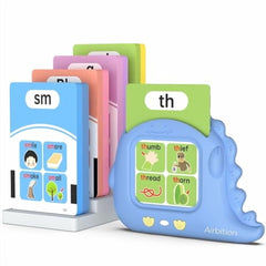 Phonics Talking Flash Cards for Toddlers 3-8, Learn to Read in 20 Stages,Digraphs CVC Blends Long Vowel Sounds Spelling Reading,Kindergarten First Second Grade Homeschool Educational Study