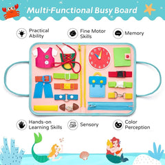 Busy Board Toys for Toddlers Girls Boys 1 2 3 4 5 Year Old,Montessori Learning Toys for Toddler Girls
