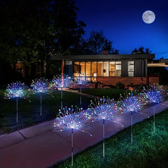 Black Firework-Style LED Lights Outdoor Lighting Garden Lights 6-Pack 480 Lights