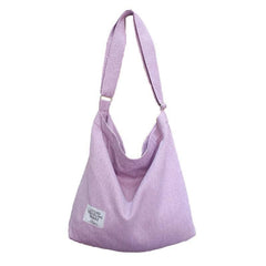 Womens Large Canvas Handbag Ladies Travel Messenger Shoulder Bag Hobo Tote Purse - White