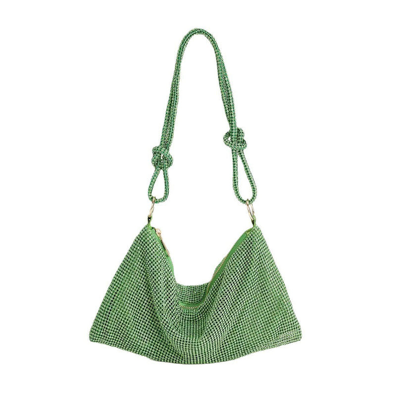 Modern Handbag - Elegant with Decorative Accents(green)